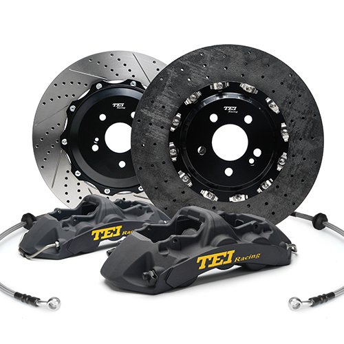 Front Brake Kit Tei 6-Piston Caliper with 2-piece Rotor 355x32mm Big Brake Kit for Au Di Q5 2019 17inch Wheel Auto Brake System